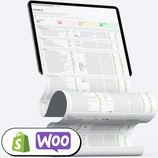 E-commerce Conversion Checklist